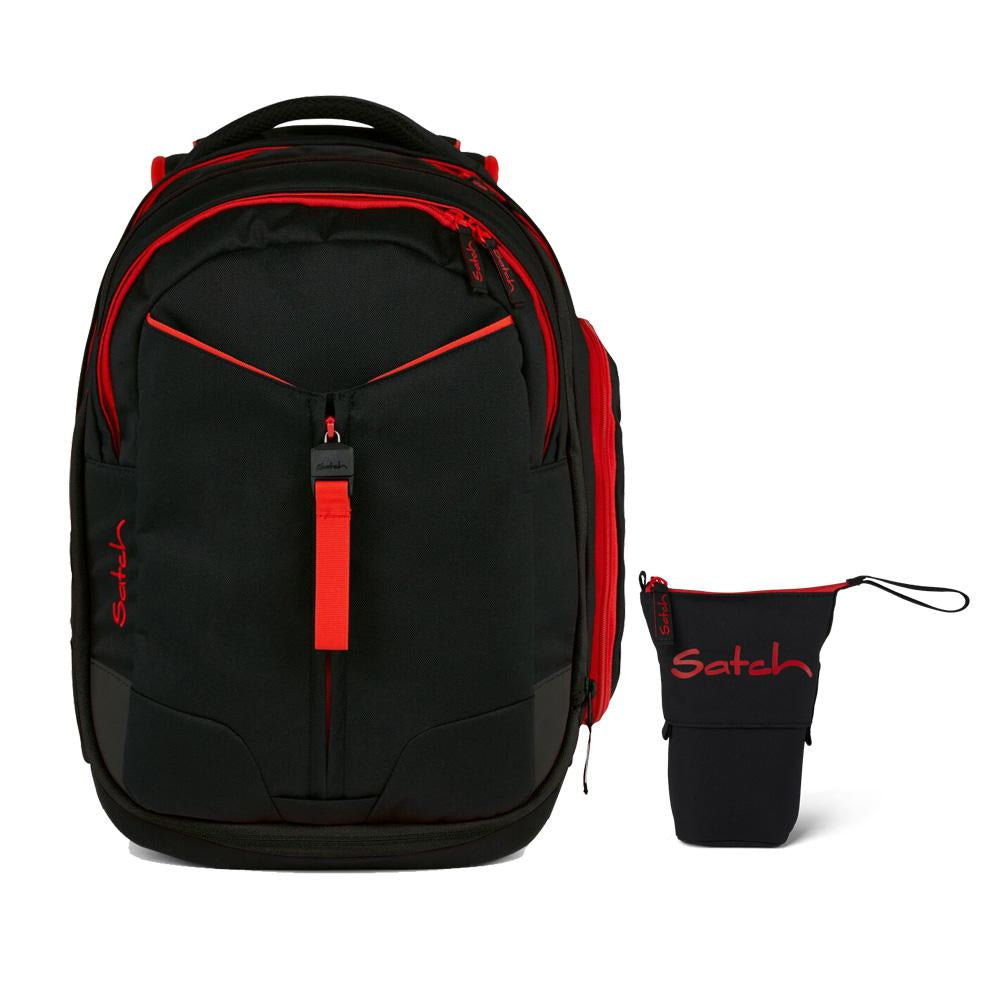 Satch Match Fire Phantom Schulrucksack Set 2tlg.