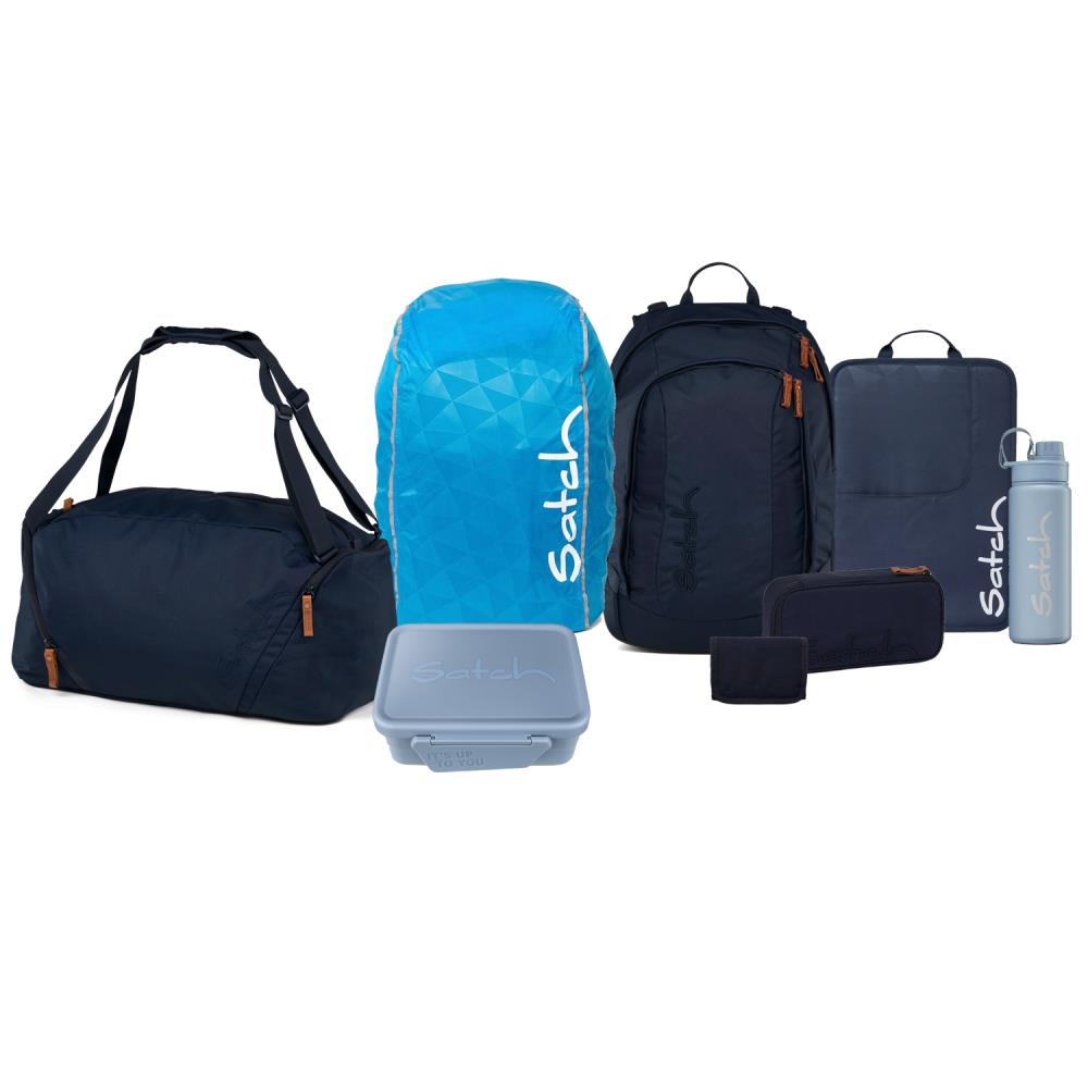 Satch Air Nordic Blue Skandi Kollektor Edition Schulrucksack Set 8tlg.