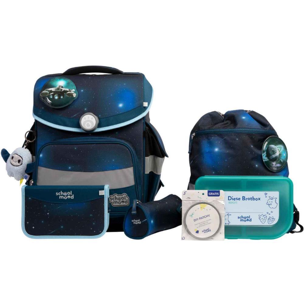 School Mood Timeless Pro Moritz Weltall Schulranzen Set 7tlg.