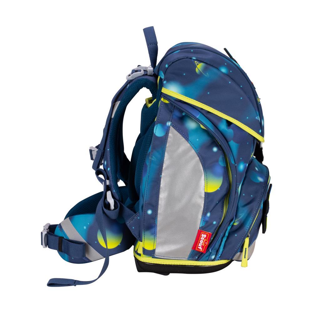 Scout Exklusiv Alpha LED Planets Schulrucksack Set 4tlg.