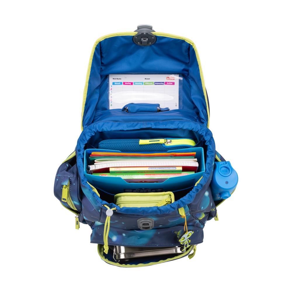 Scout Exklusiv Alpha LED Planets Schulrucksack Set 4tlg.