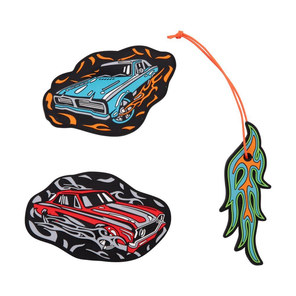 Scout Exklusiv Neo Safety Light Flames Schulranzen Set 5tlg.