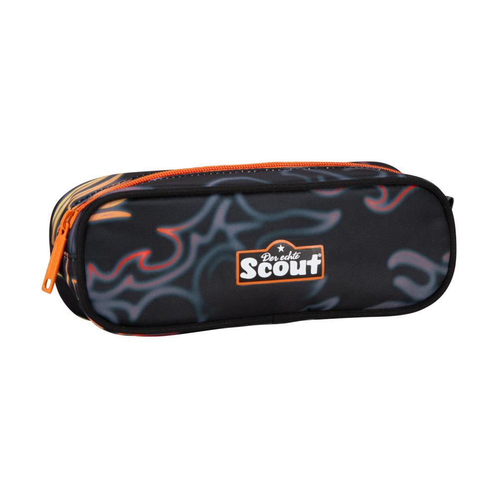Scout Exklusiv Neo Safety Light Flames Schulranzen Set 5tlg.