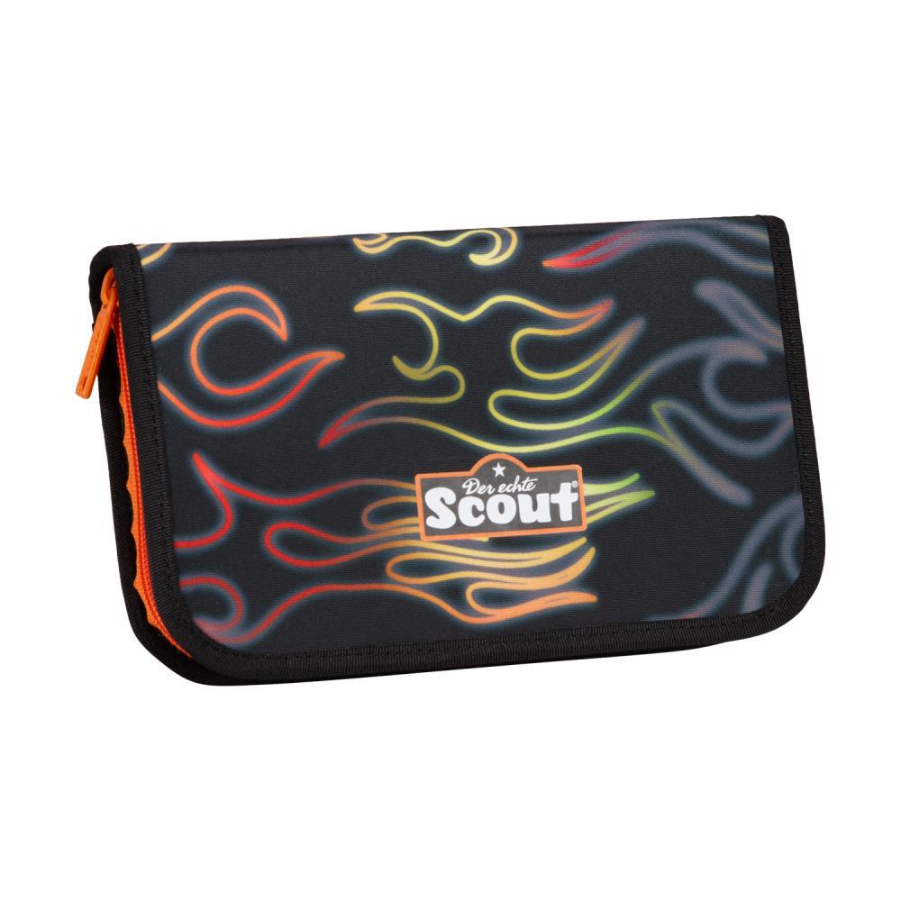 Scout Exklusiv Neo Safety Light Flames Schulranzen Set 5tlg.