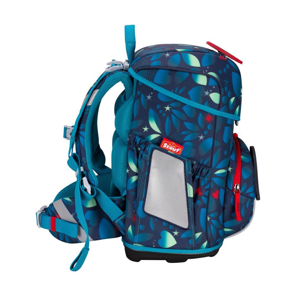 Scout Exklusiv Neo LED White Unicorn Schulranzen Set 4tlg.