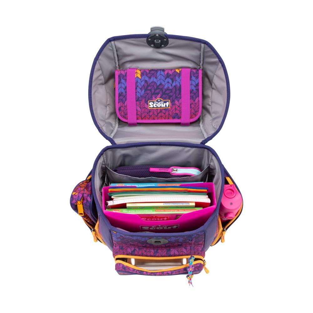 Scout Exklusiv Genius Superflash Fantasy Schulranzen Set 4tlg.