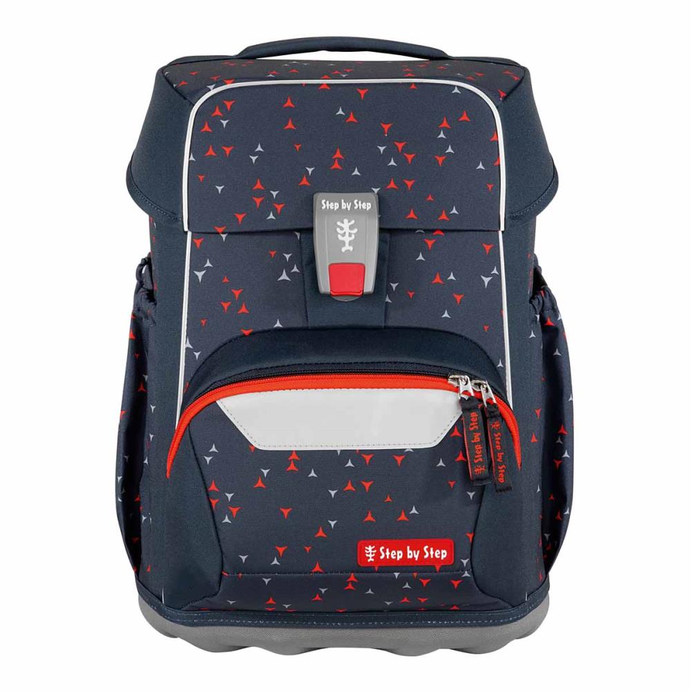 Step by Step Basis Anthrazit Triangles Schulranzen Set 4tlg.