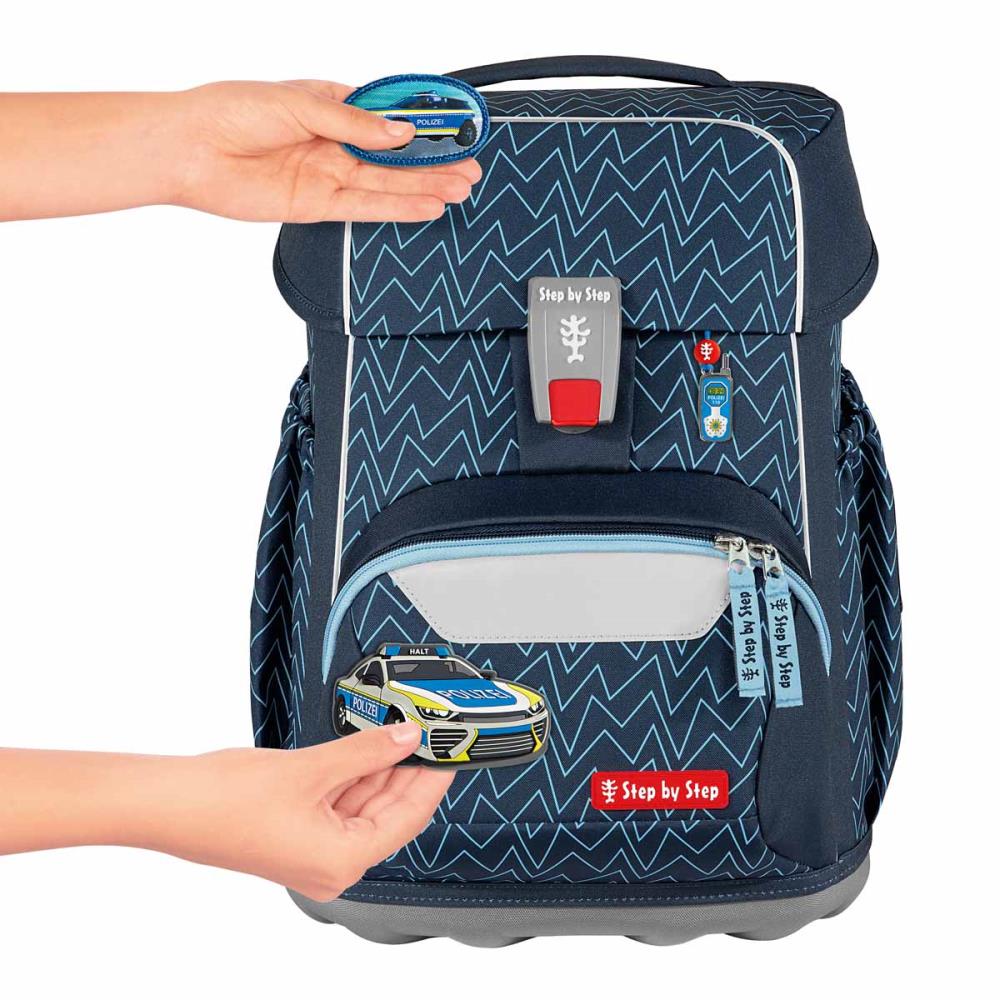 Step by Step Basis Blue Lines Schulranzen Set 4tlg.