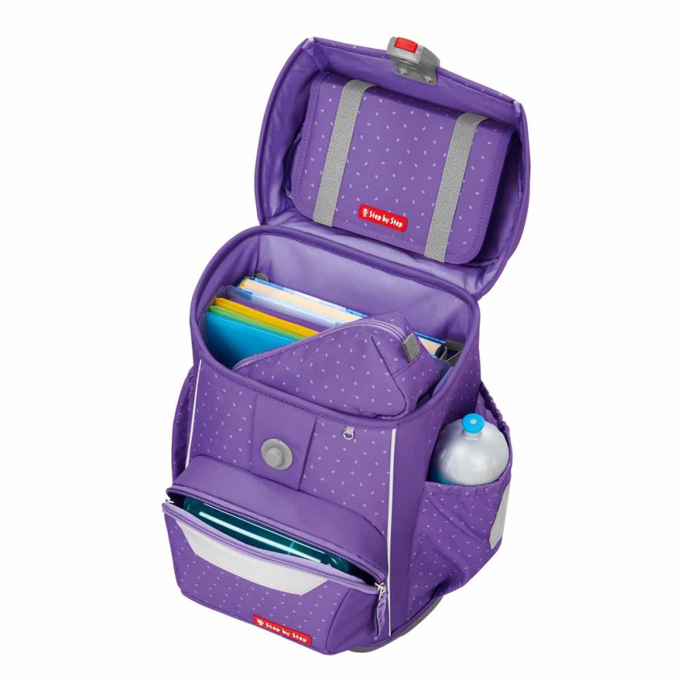 Step by Step Basis Purple Konfetti Schulranzen Set 4tlg.