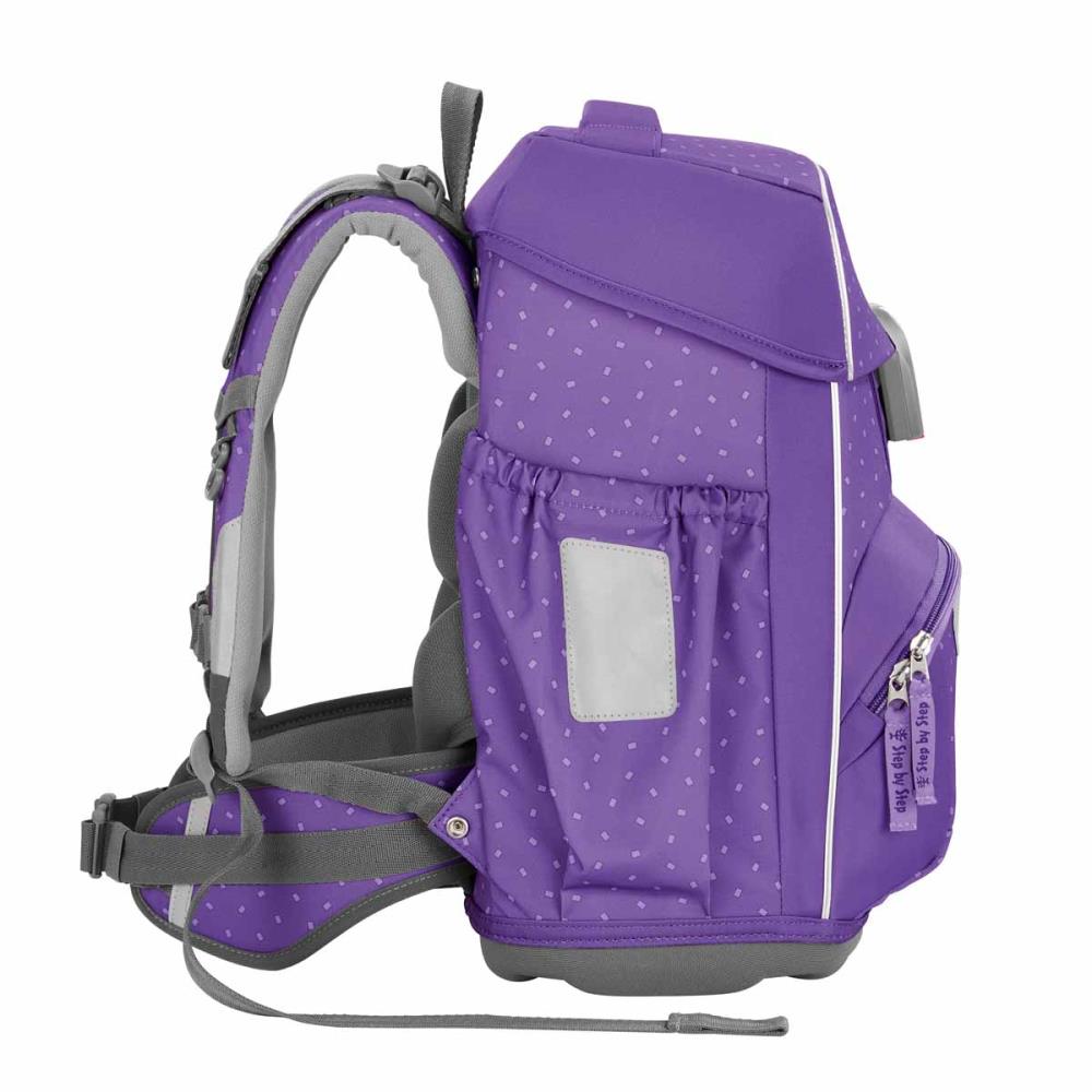 Step by Step Basis Purple Konfetti Schulranzen Set 4tlg.
