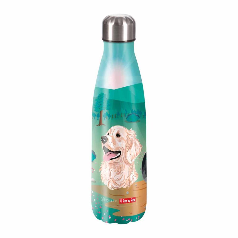 Step by Step Isolierte Edelstahl Trinkflasche Dog Basty