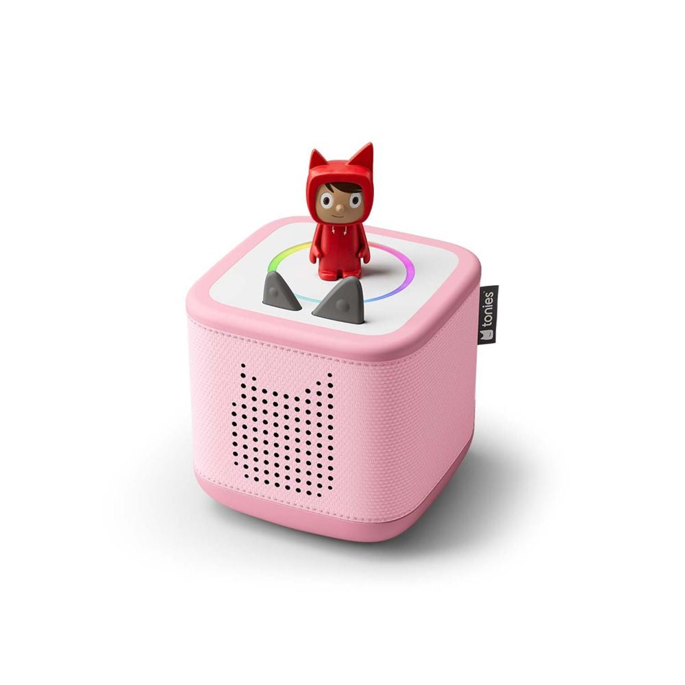 TONIES Starterset - Toniebox 2 Rosa mit Kreativ-Tonie Rot Set 2tlg.