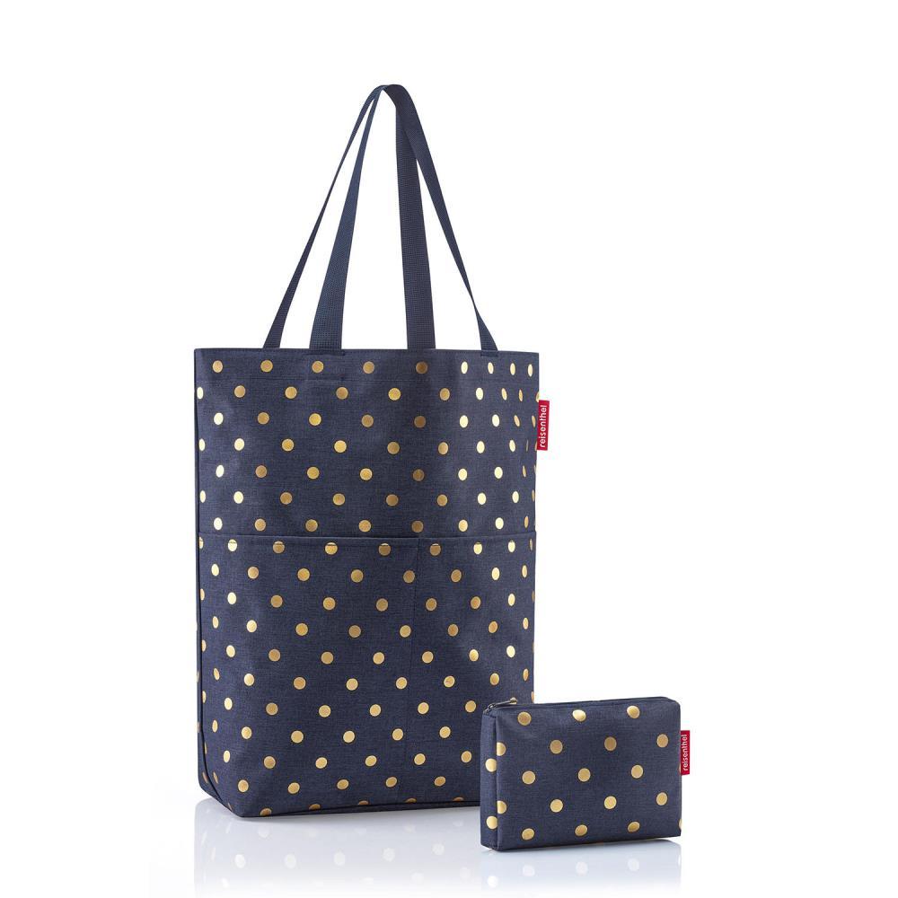 Reisenthel Cityshopper Metallic Dots Blue Taschen Set 2tlg.