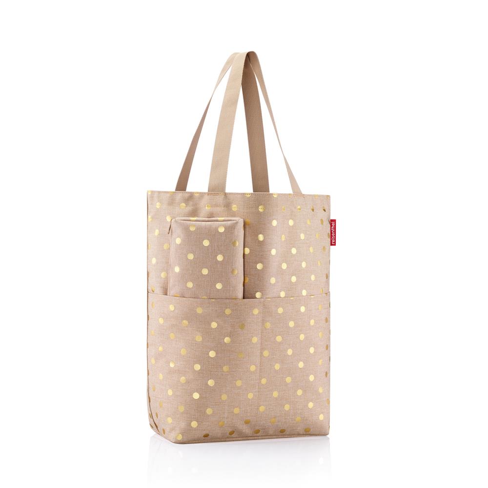 Reisenthel Cityshopper Metallic Dots Coffee Taschen Set 2tlg.
