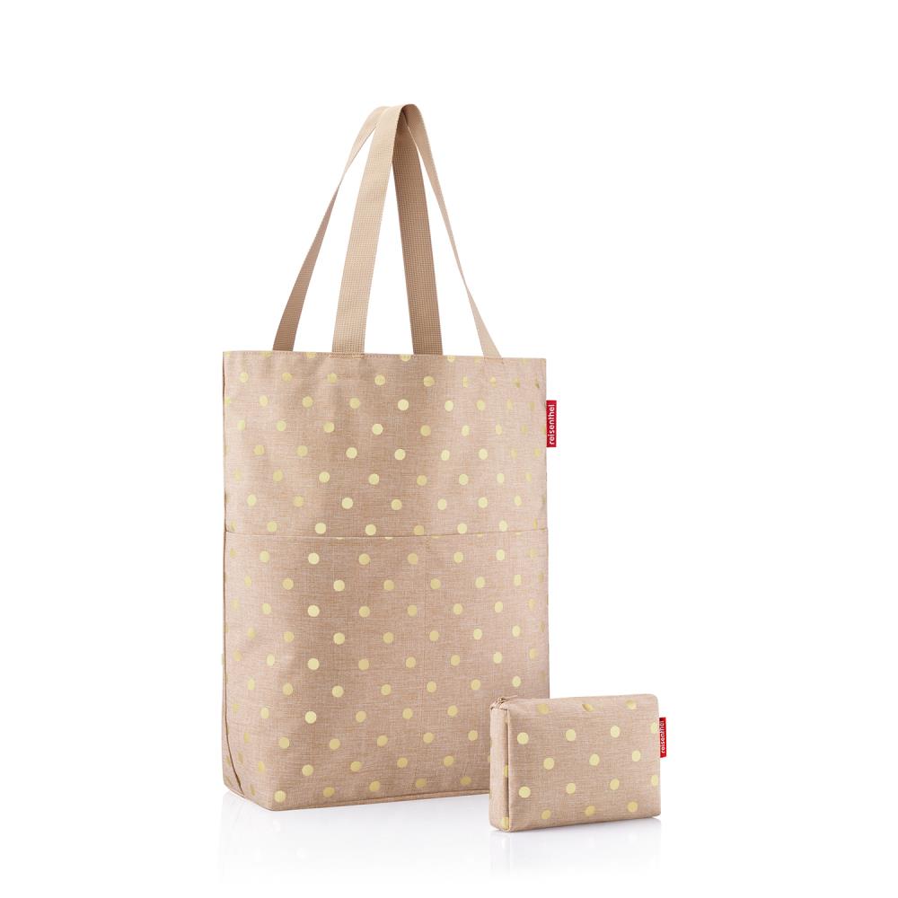 Reisenthel Cityshopper Metallic Dots Coffee Taschen Set 2tlg.