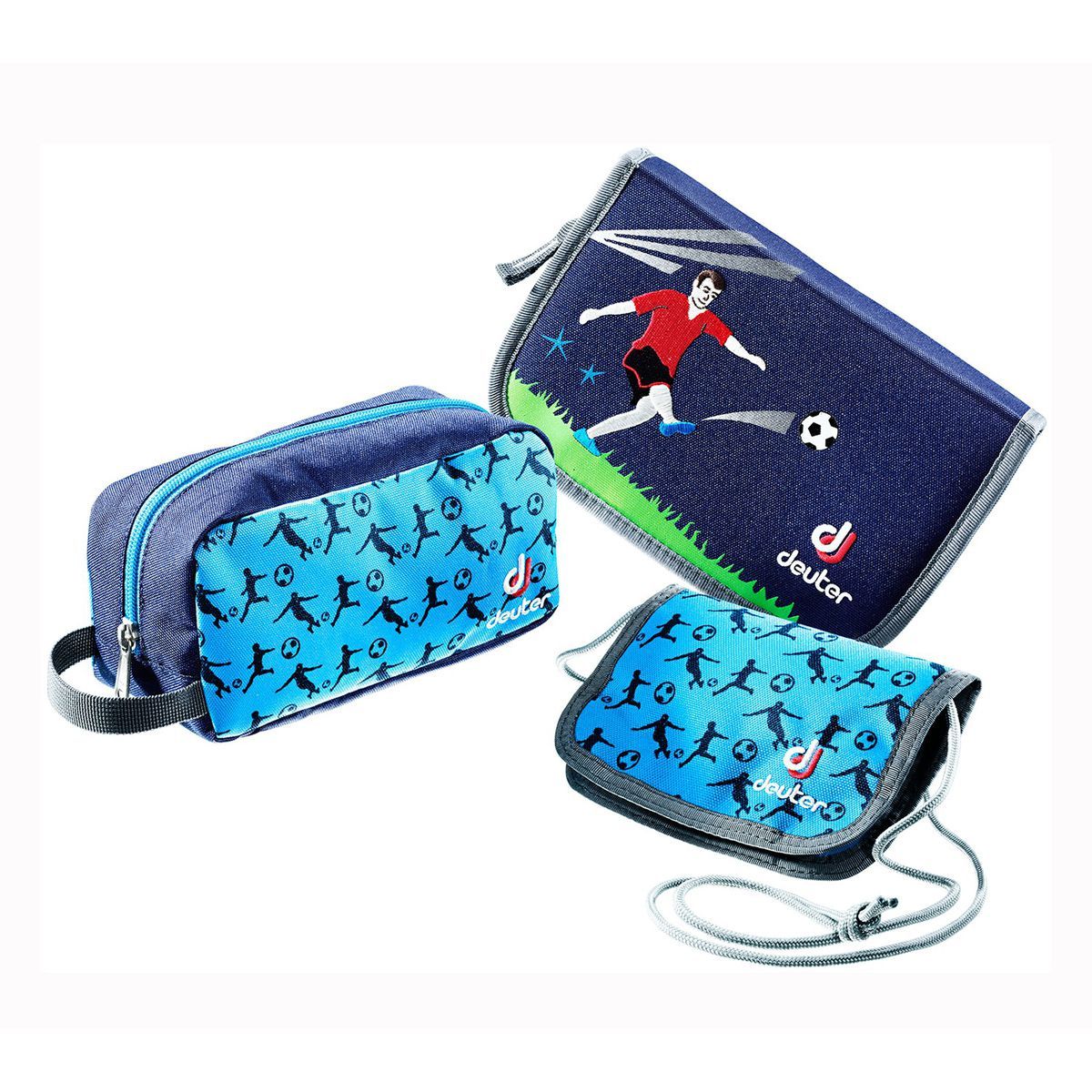 Deuter OneTwo Sneaker Bag Navy Soccer Schulranzen Set 5tlg.