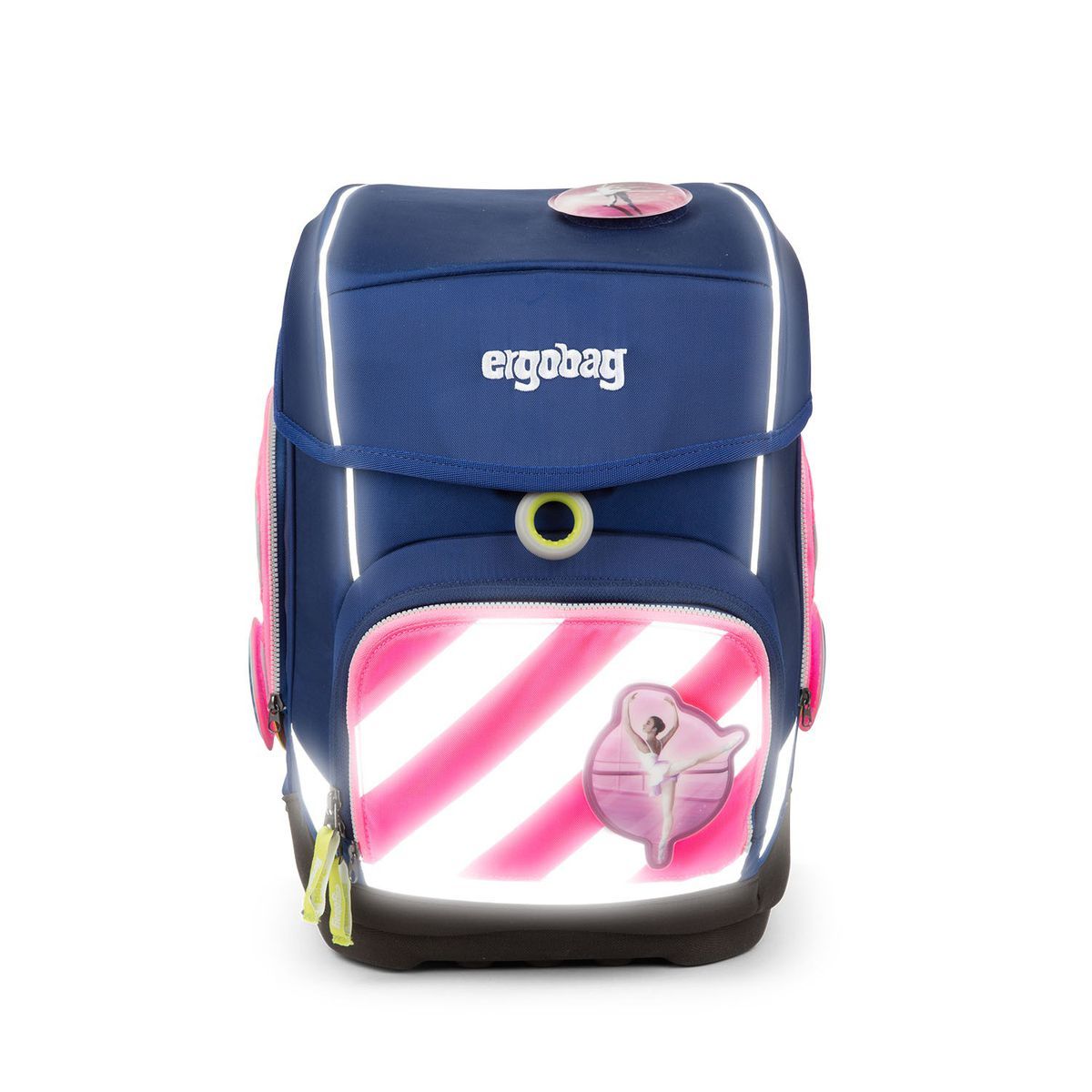 Ergobag Cubo Sicherheitsset Pink mit Reflektorstreifen 3tlg.