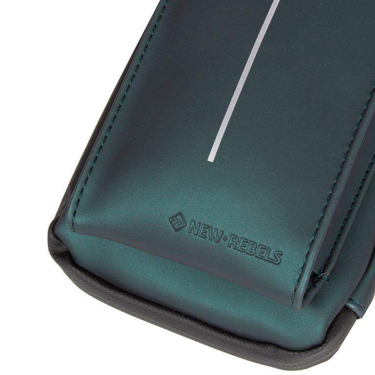 New Rebels Mart Metallic Green Flap Smartphonetasche
