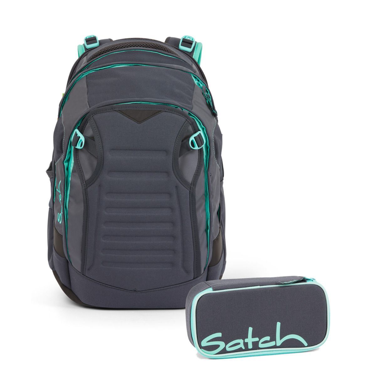 Satch Match Mint Phantom Schulrucksack Set 2tlg.