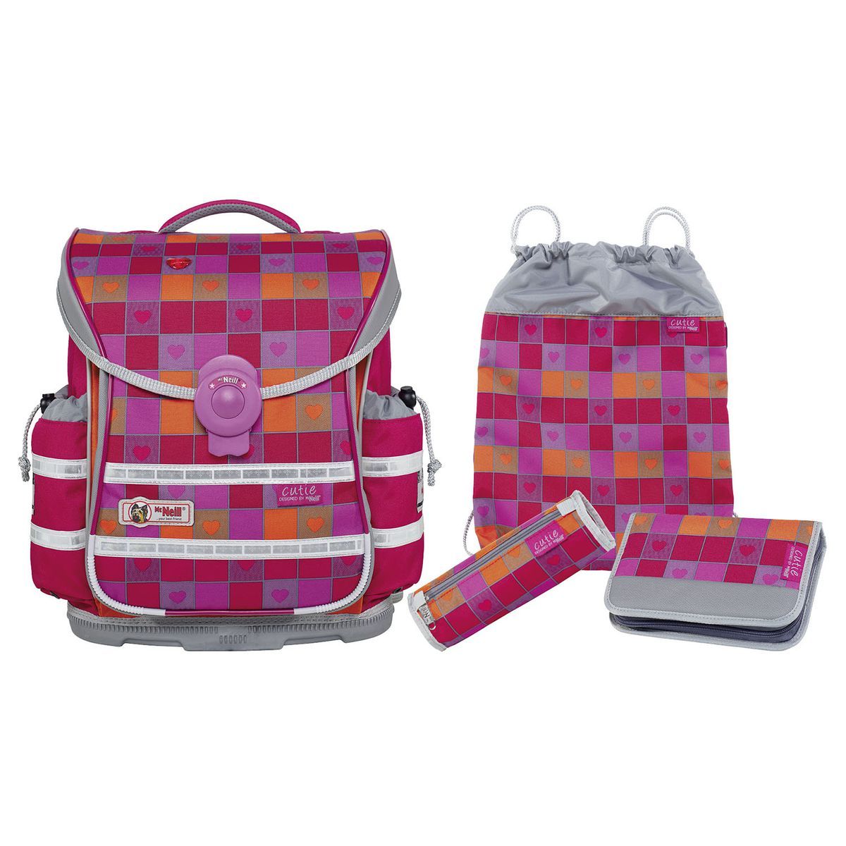 McNeill ERGO Light Plus Cutie II Schulranzen Set 4tlg.