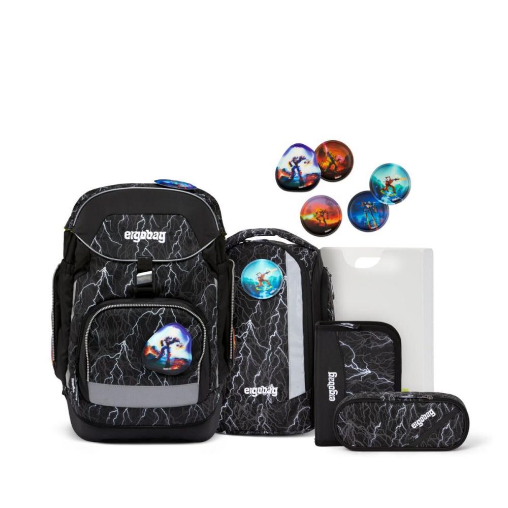 Ergobag Pack Super ReflektBär Reflex Glow Edition Schulrucksack Set 6tlg.