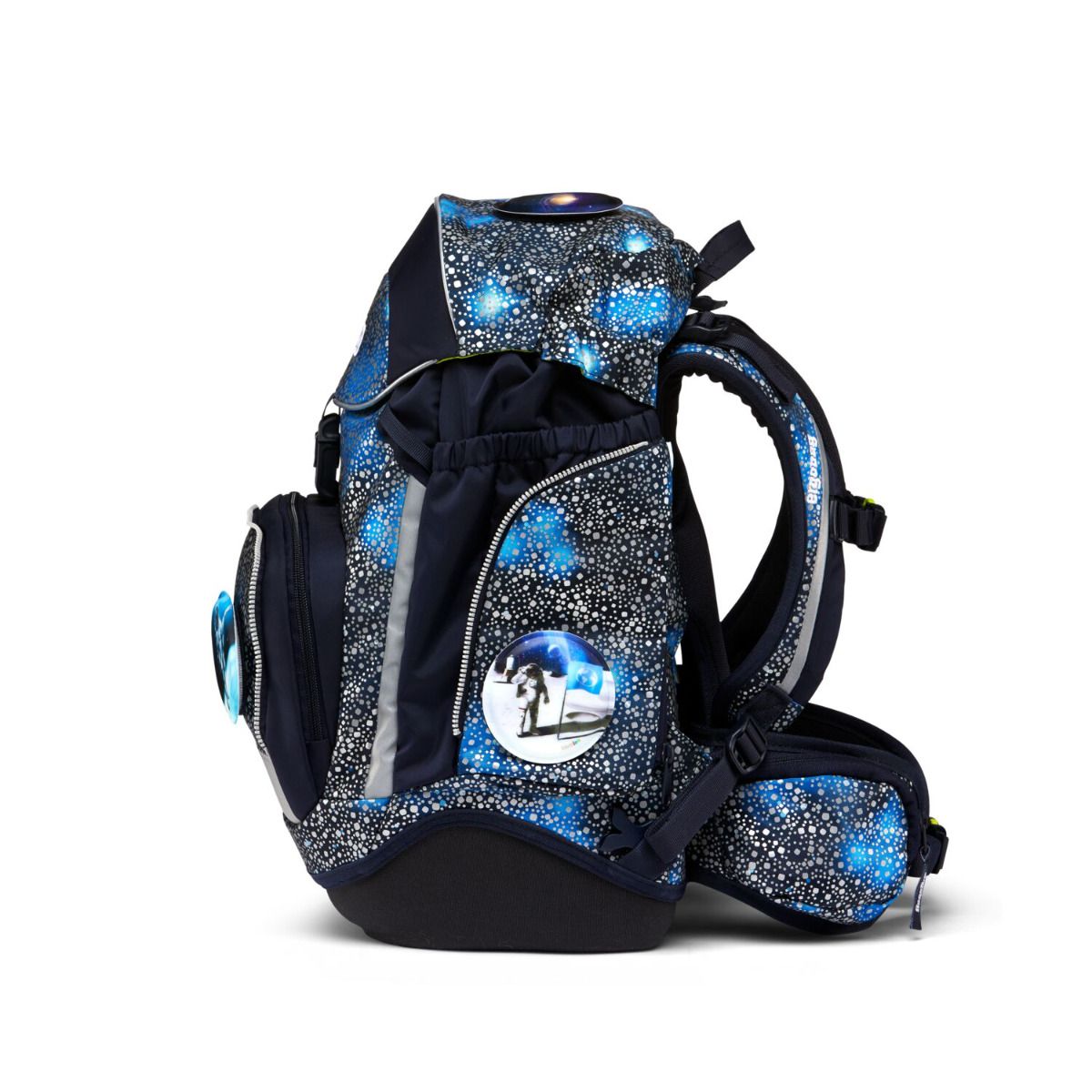 Ergobag Pack Bär Anhalter durch die Galaxis Super Reflex Glow Edition Schulrucksack Set 6tlg.