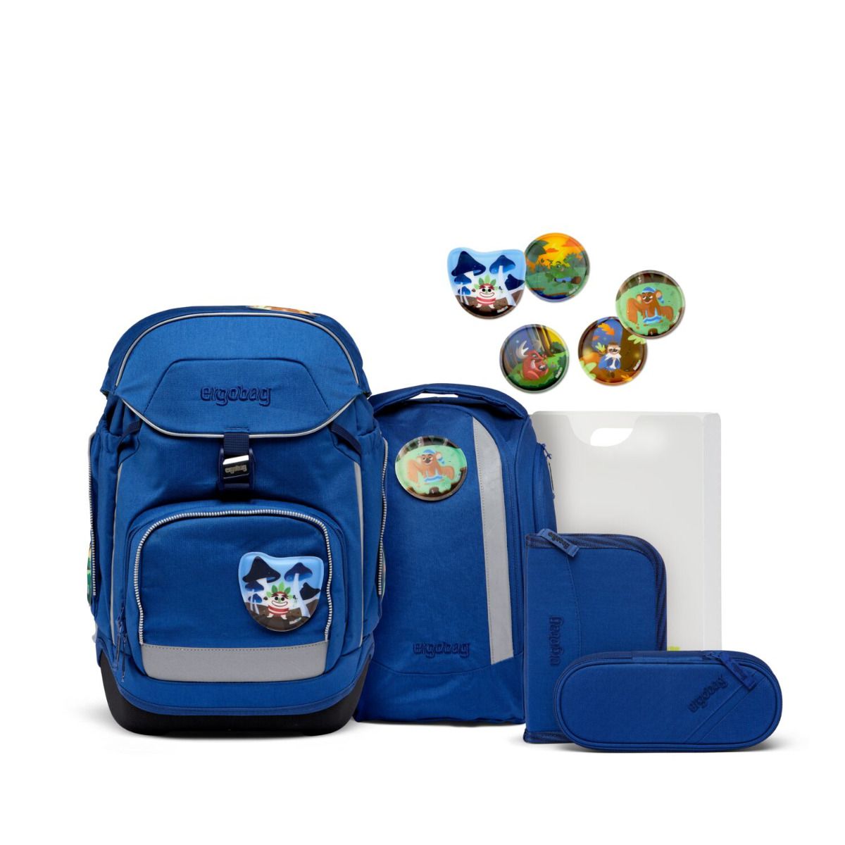 Ergobag Pack WaldmonstBär Eco Hero Edition Schulrucksack Set 6tlg.