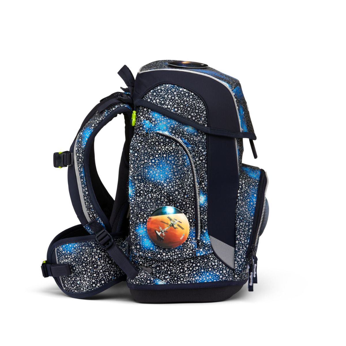 Ergobag Cubo Bär Anhalter durch die Galaxis Super Reflex Glow Edition Schulranzen Set 5tlg.