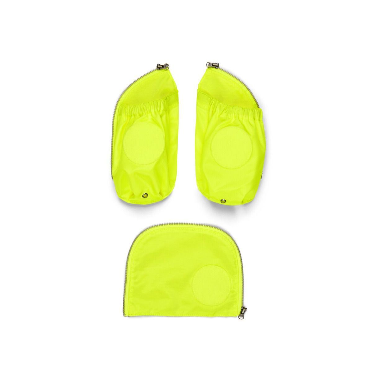 Ergobag Sicherheitsset Gelb Fluoreszierende Zip-Seitentaschen 3tlg.