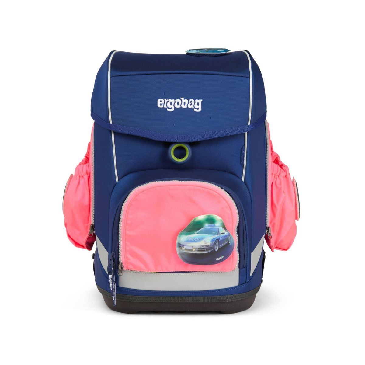 Ergobag Sicherheitsset Pink Fluoreszierende Zip-Seitentaschen 3tlg.
