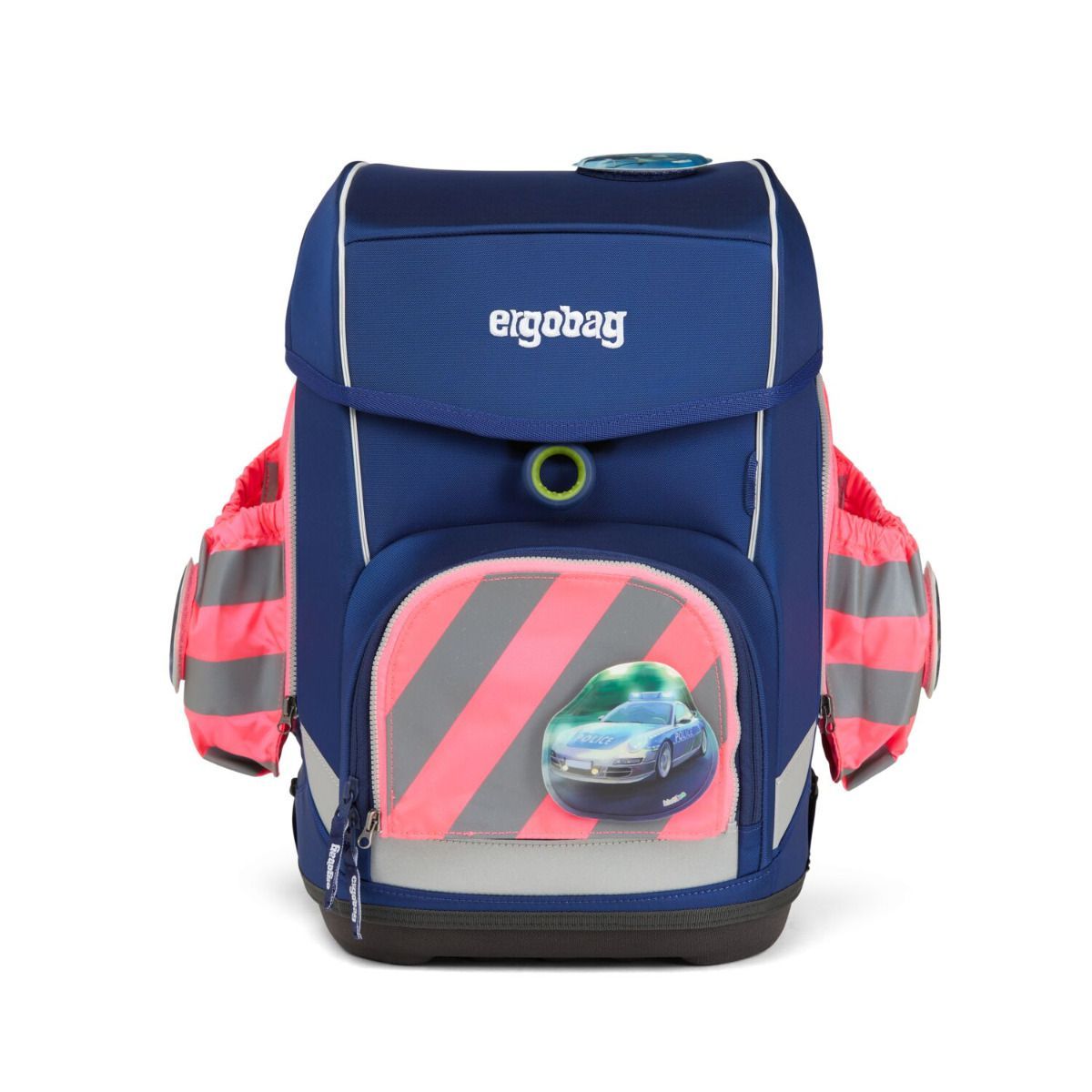 Ergobag Seitentaschen Zip-Set mit Reflektorstreifen Pink 3tlg.