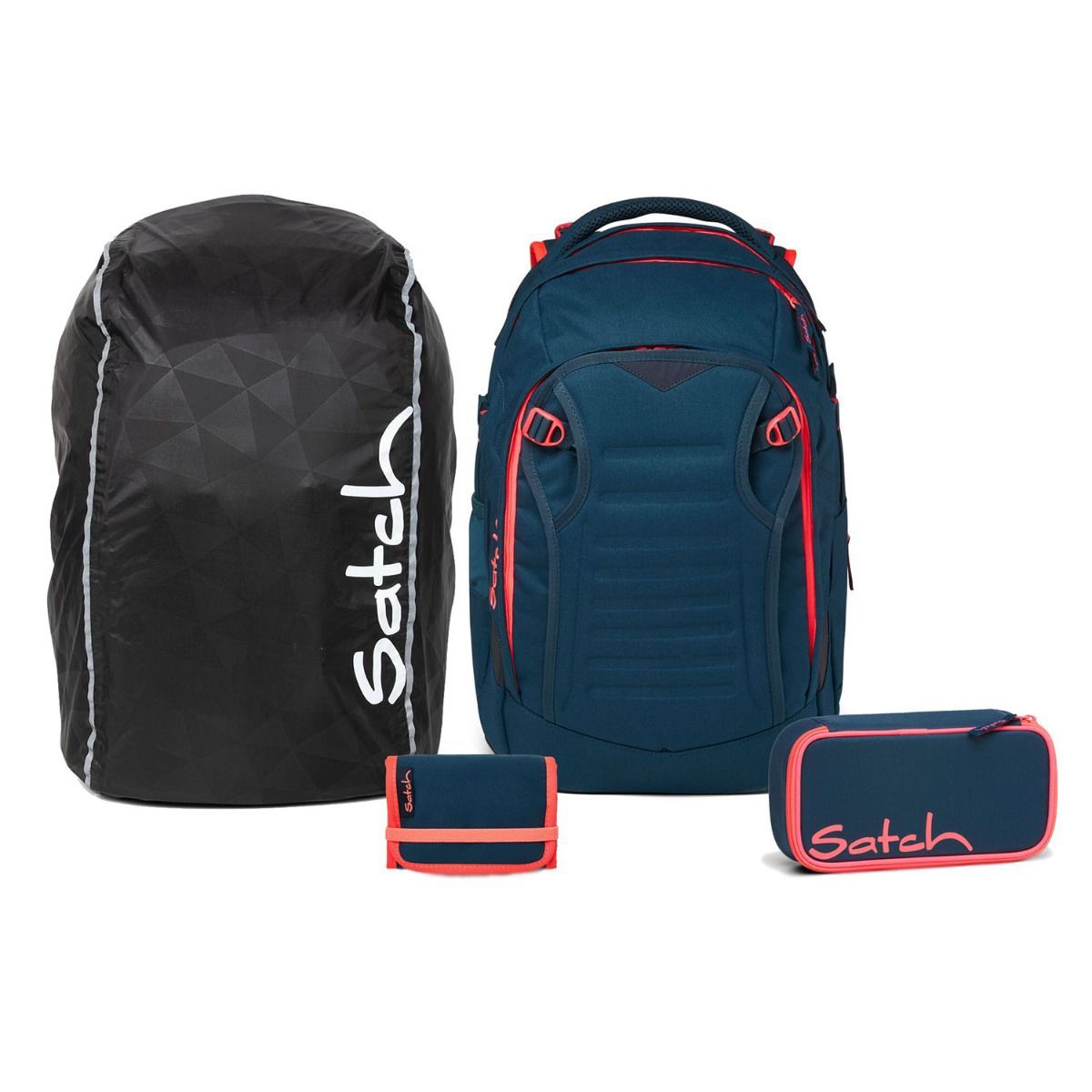 Satch Match Pink Phantom Streetwalk Edition Schulrucksack Set 4tlg.