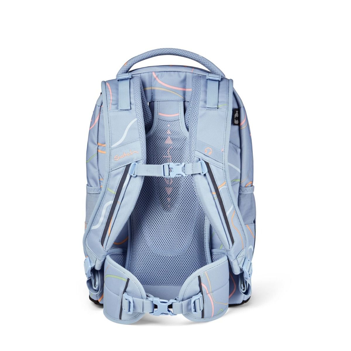 Satch Pack Vivid Blue Streetwalk Edition Schulrucksack Set 4tlg.