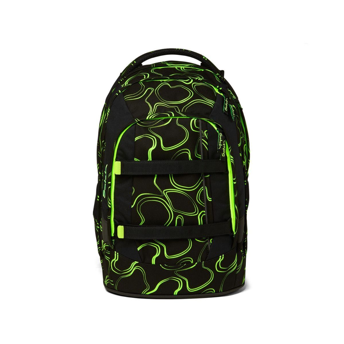 Satch Pack Green Supreme Schulrucksack Set 2tlg.