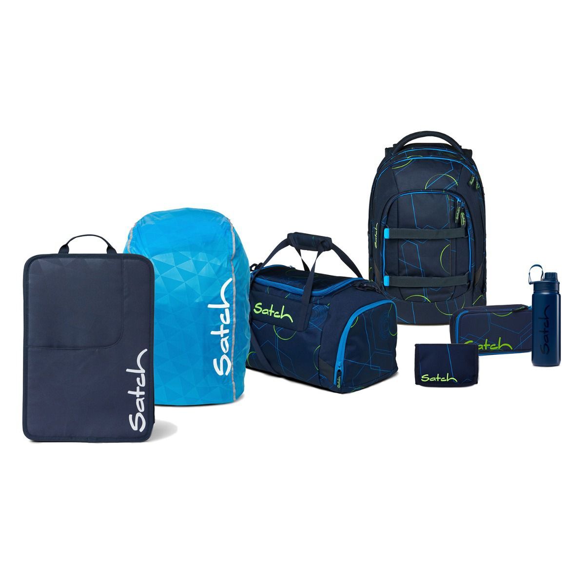 Satch Pack Blue Tech Kollektor Edition Schulrucksack Set 7tlg.