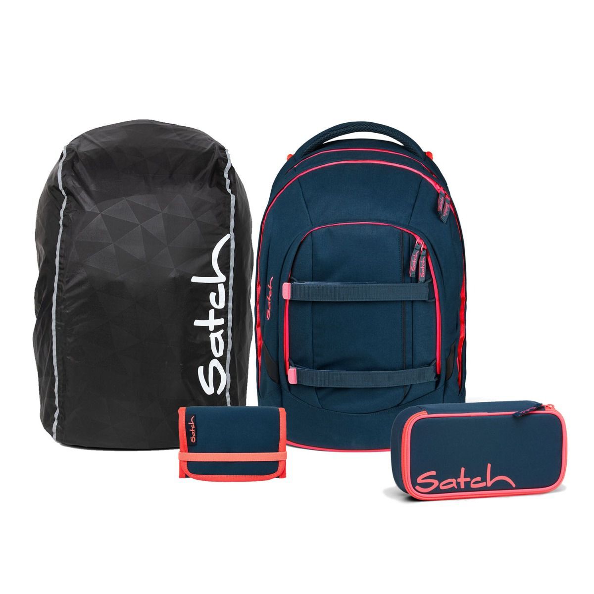 Satch Pack Pink Phantom Streetwalk Edition Schulrucksack Set 4tlg.