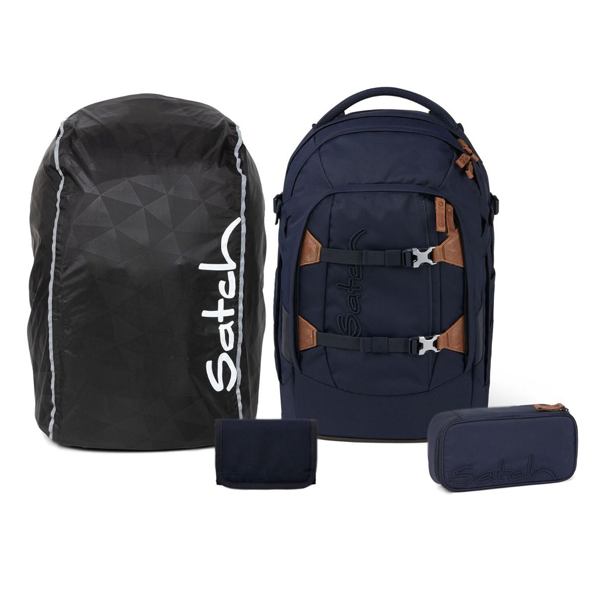 Satch Pack Nordic Blue Streetwalk Edition Schulrucksack Set 4tlg.