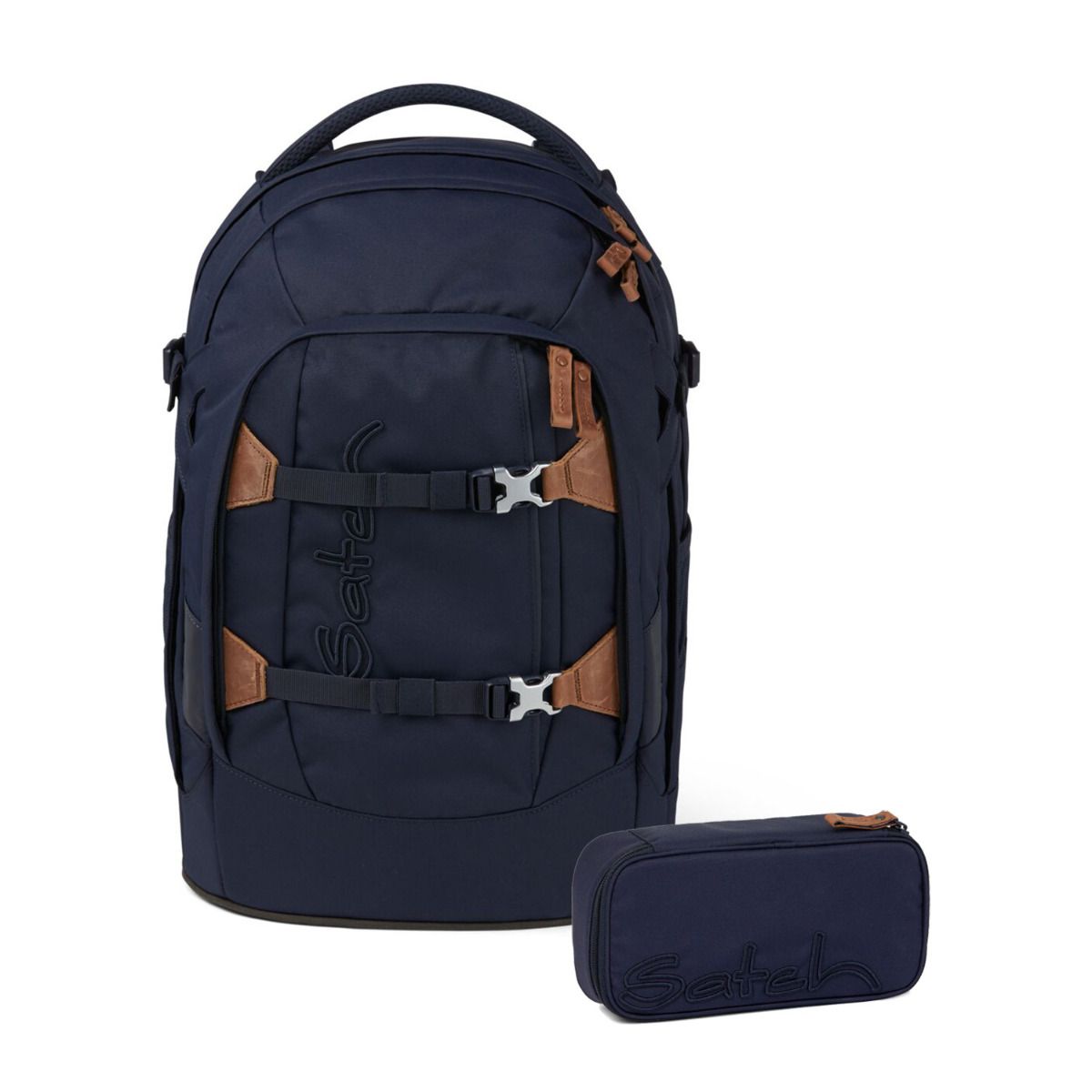 Satch Pack Nordic Blue Skandi Edition Schulrucksack Set 2tlg.