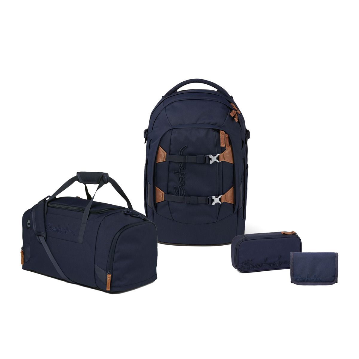 Satch Pack Nordic Blue Skandi Edition Schulrucksack Set 4tlg.