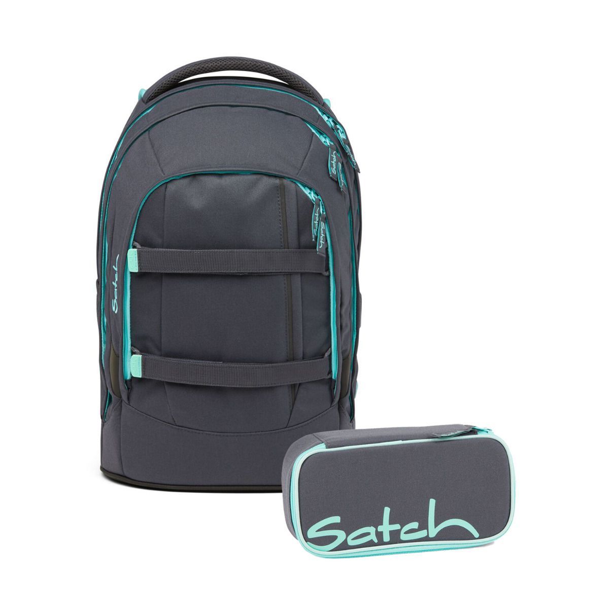 Satch Pack Mint Phantom Schulrucksack Set 2tlg.