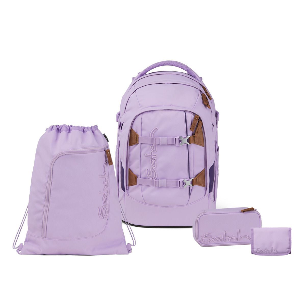 Satch Pack Nordic Purple Skandi Edition Schulrucksack Set 4tlg.