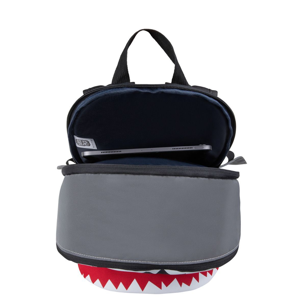 Pick & Pack Shark Shape Visible Grey Kinderrucksack M