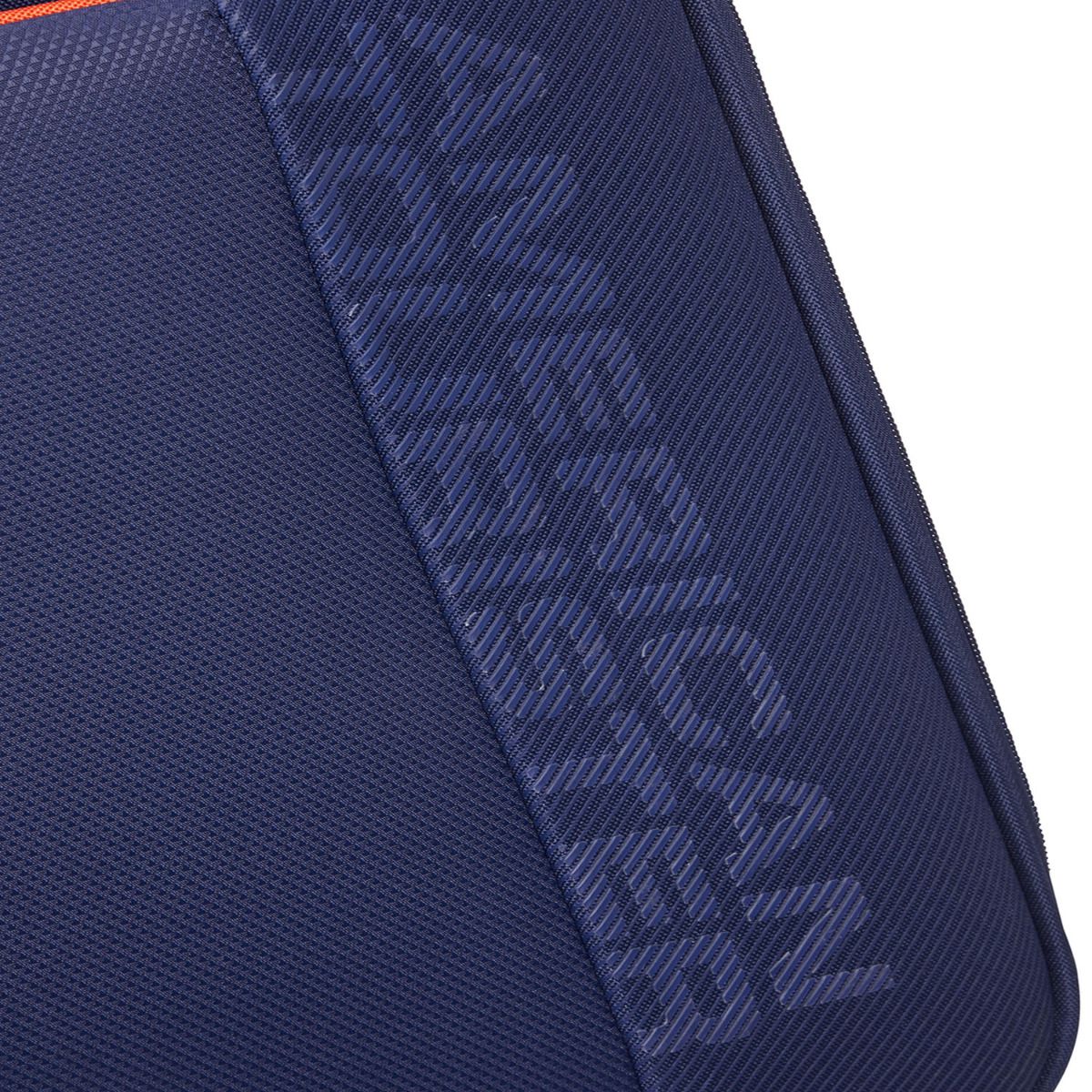 American Tourister Fun Cruise Navy Orange 4 Doppelrollen Trolley M 68cm
