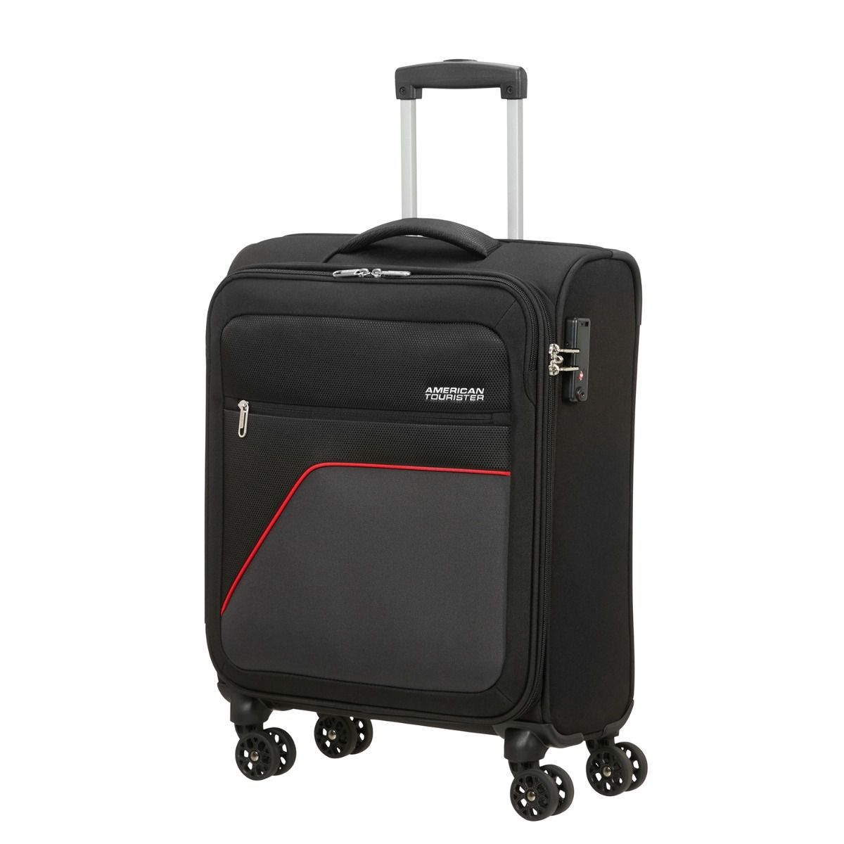 American Tourister Sky Surfer Black Red Trolley S 55 cm