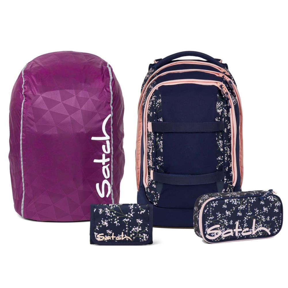 Satch Pack Bloomy Breeze Streetwalk Edition Schulrucksack Set 4tlg.