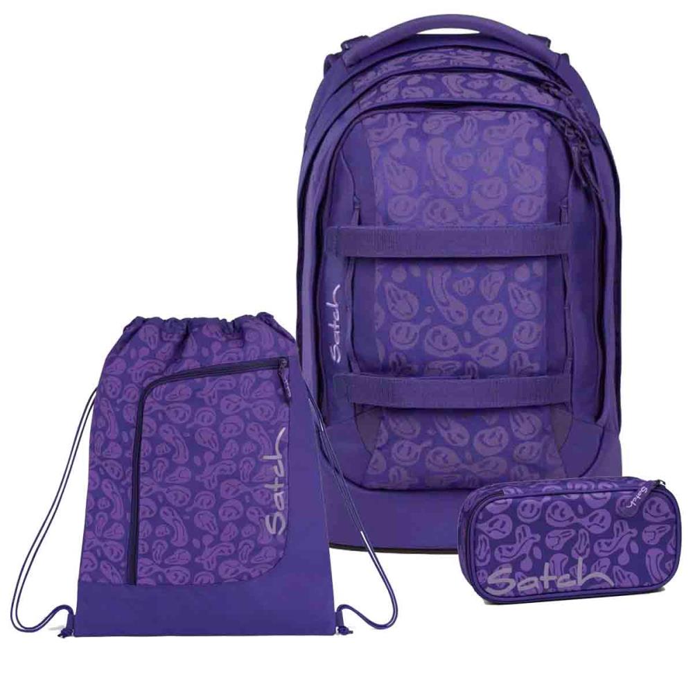 Satch Pack Bright Faces Schulrucksack Set 3tlg.