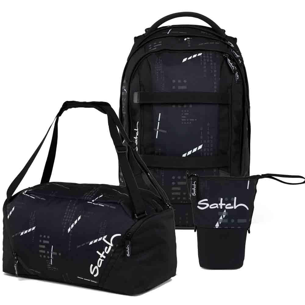 Satch Pack Ninja Matrix Pencil Slider Edition Schulrucksack Set 3tlg.