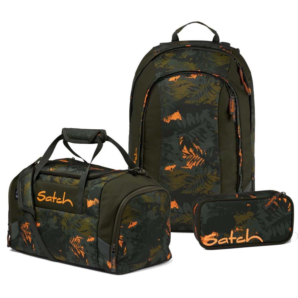 Satch Air Jurassic Jungle Schulrucksack Set 3tlg.