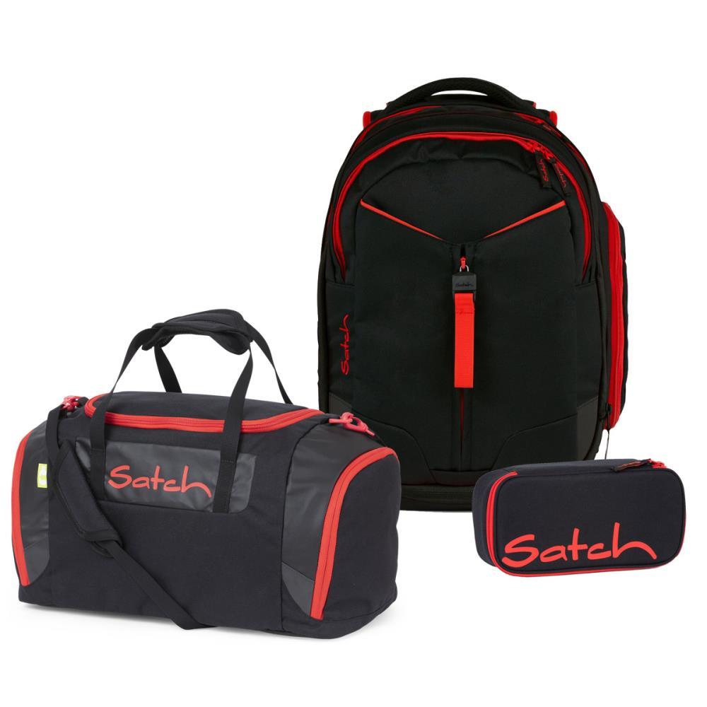 Satch Match Fire Phantom Schulrucksack Set 3tlg.