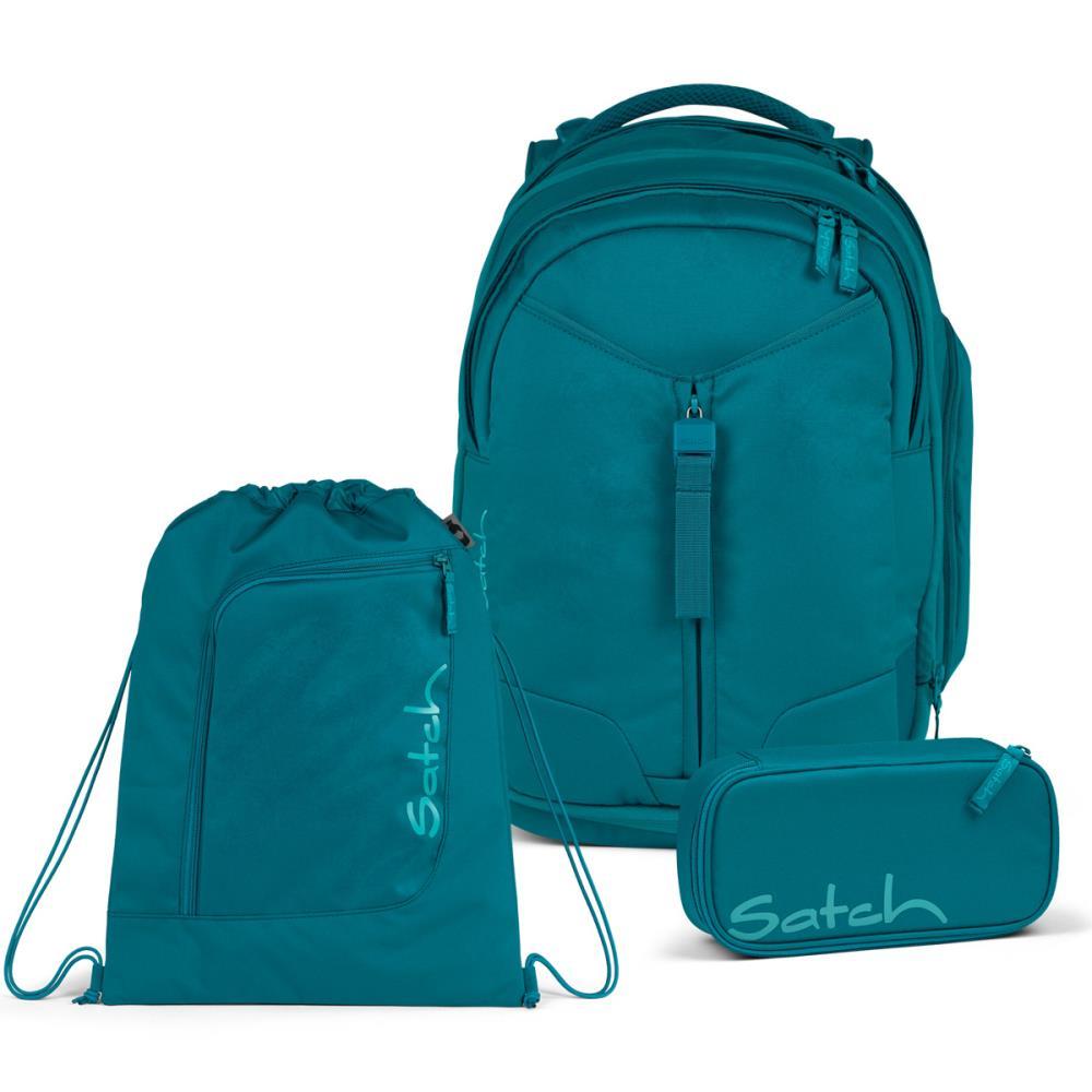 Satch Match Deep Petrol Schulrucksack Set 3tlg.